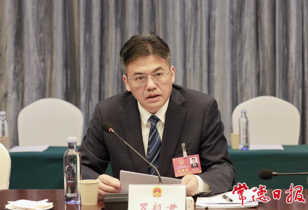 罗毅君参加常德市八届人大五次会议澧县代表团、临澧代表团审议