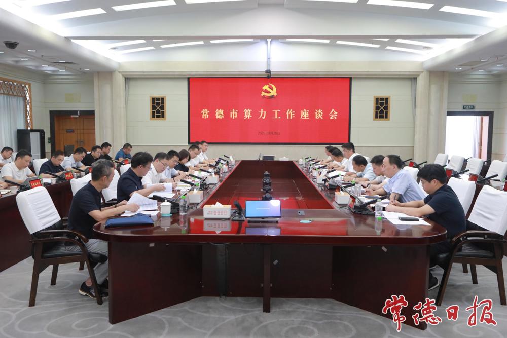 罗毅君主持召开常德市算力工作座谈会