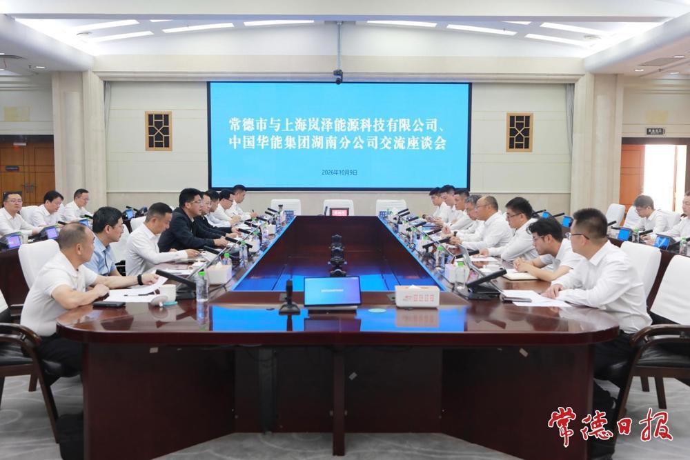 罗毅君周振宇与岚泽能源、华能湖南分公司负责人举行工作会谈